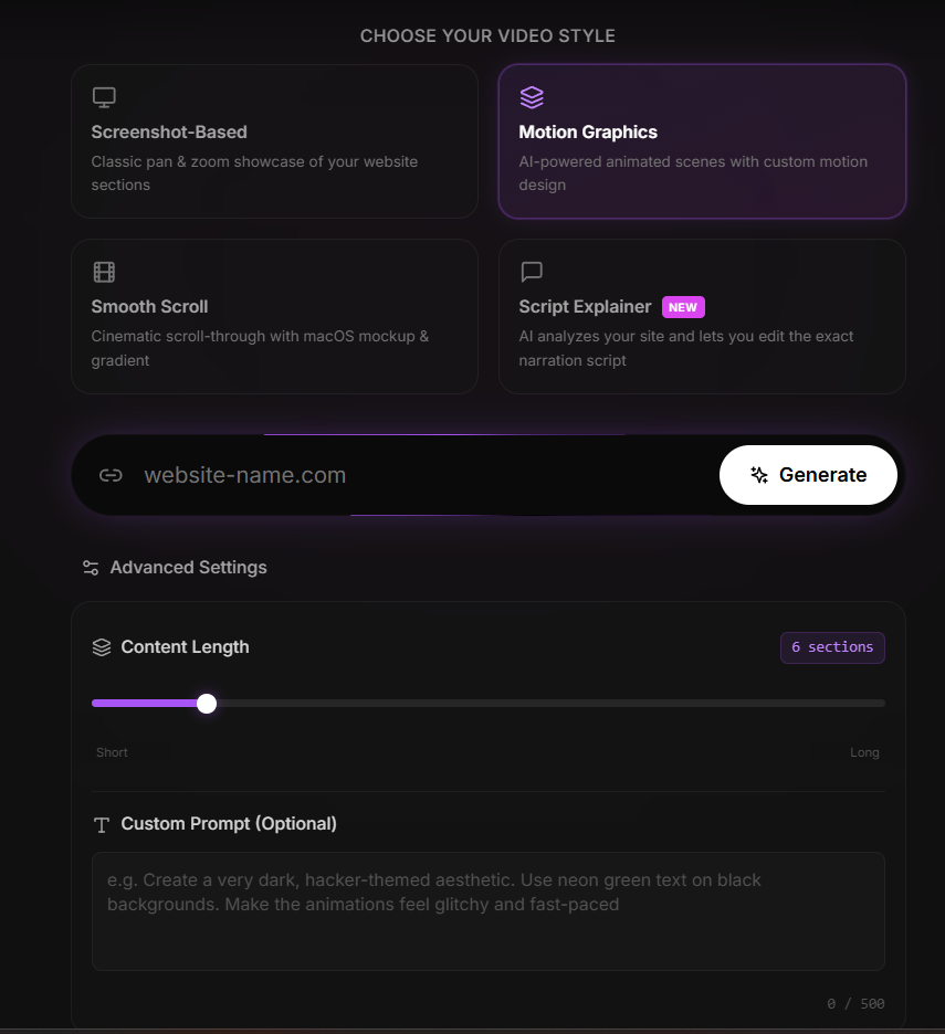Clickcast screenshot