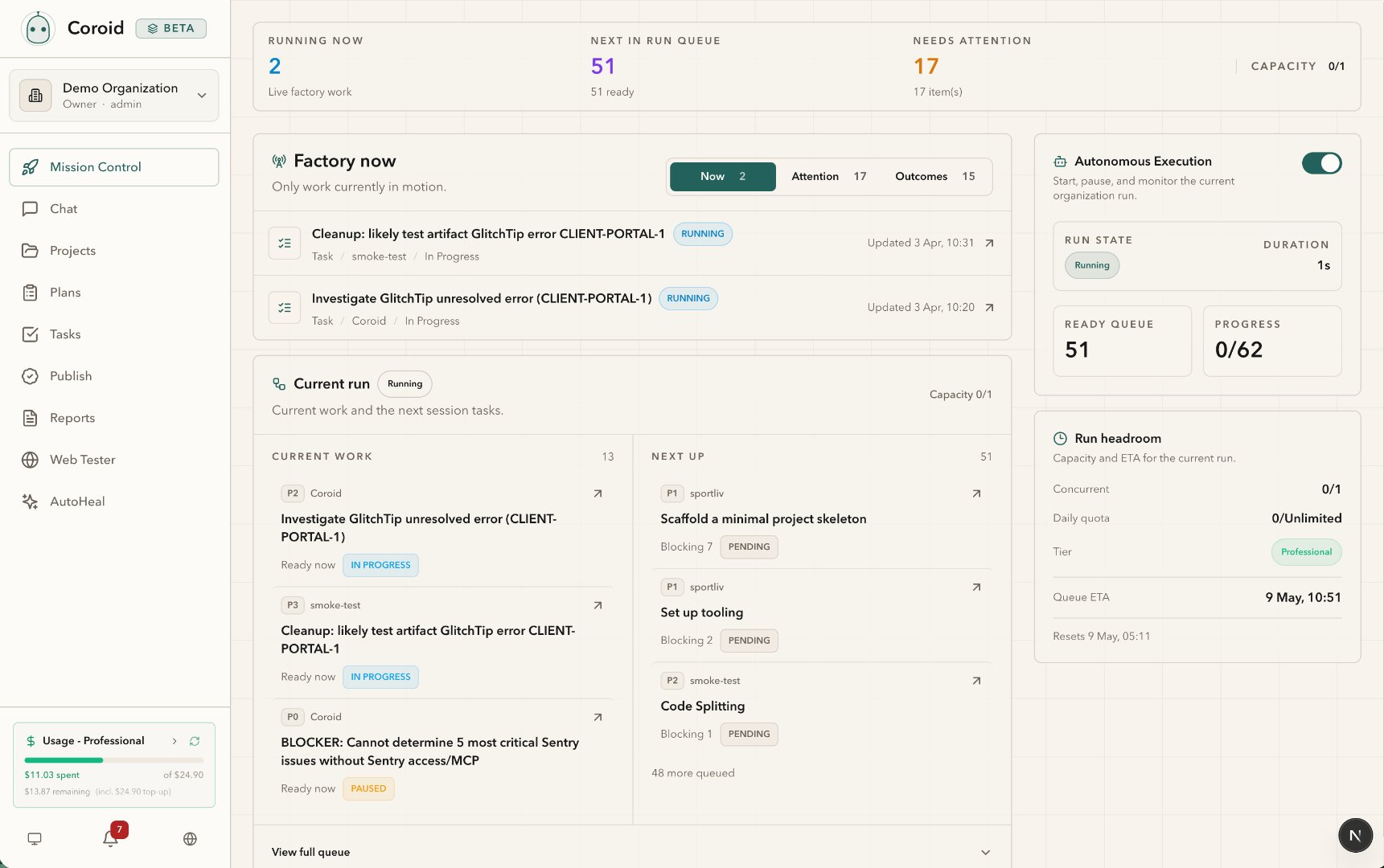 Coroid screenshot