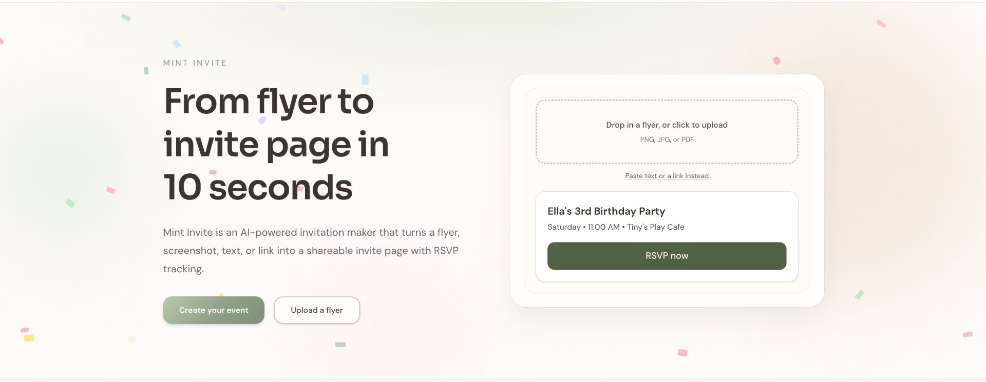 Mint Invite screenshot