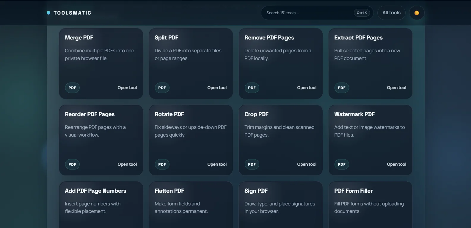 ToolsMatic screenshot