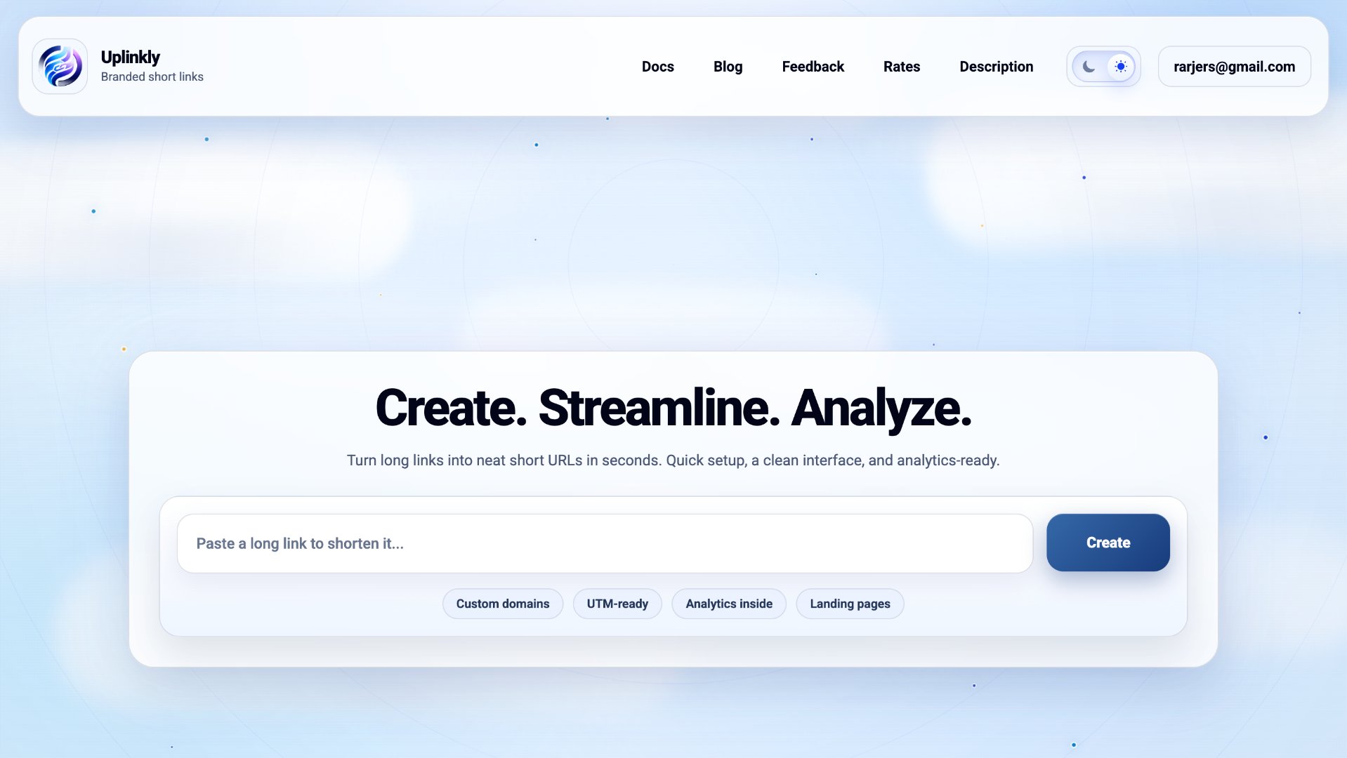 Uplinkly screenshot