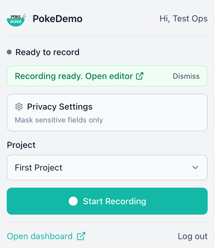 PokeDemo screenshot
