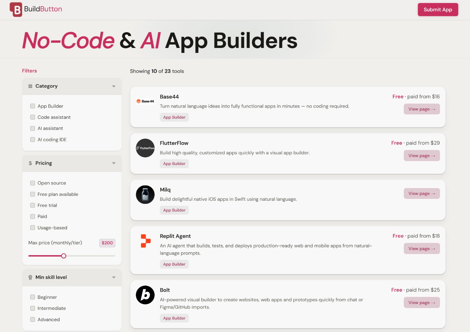 BuildButton screenshot
