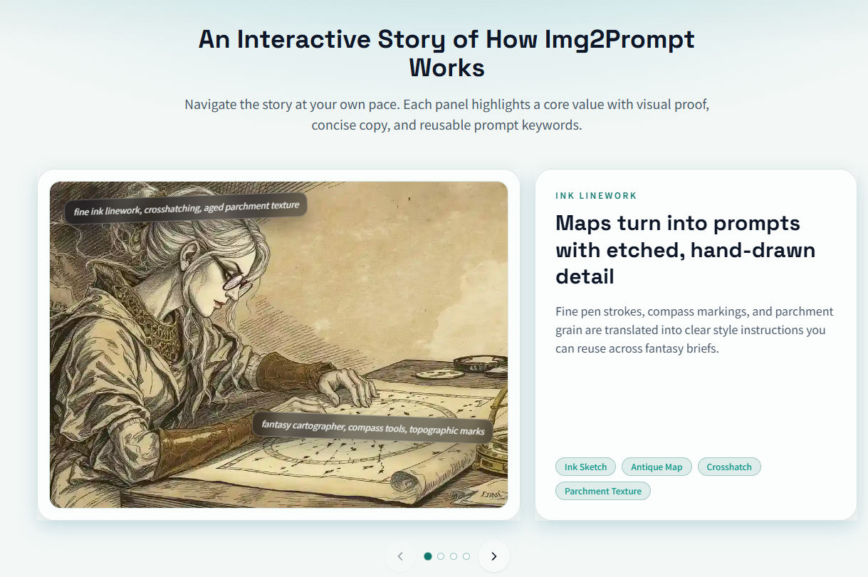 Img2Prompt screenshot