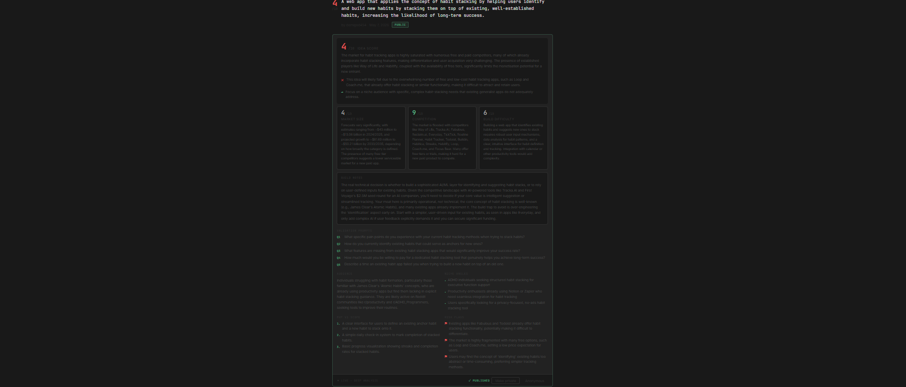 Goalfinder screenshot