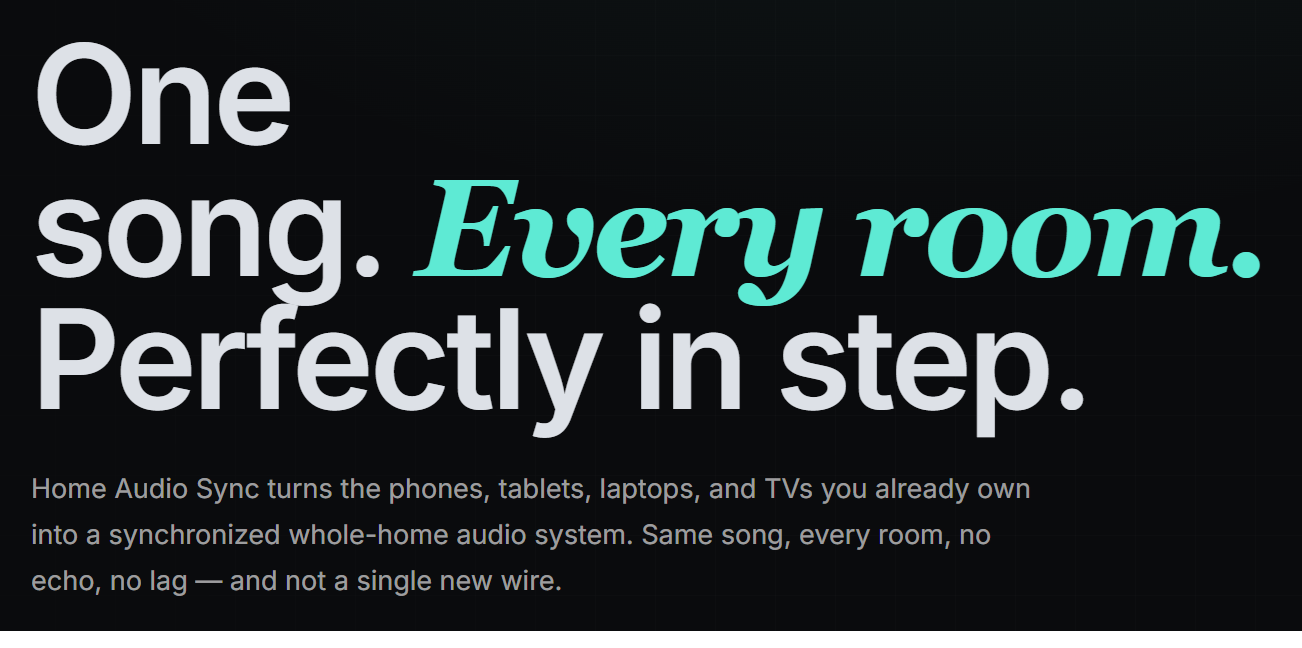 Home Audio Sync screenshot