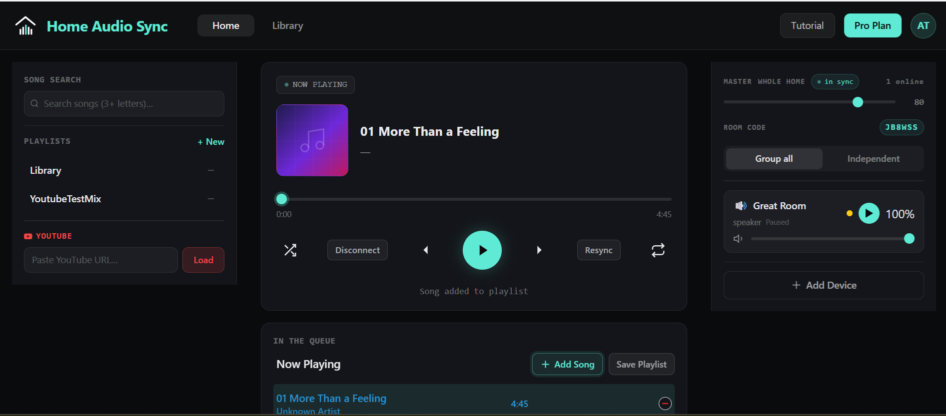 Home Audio Sync screenshot