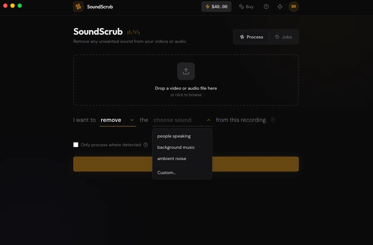 Soundscrub screenshot