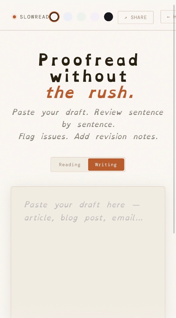SlowRead screenshot