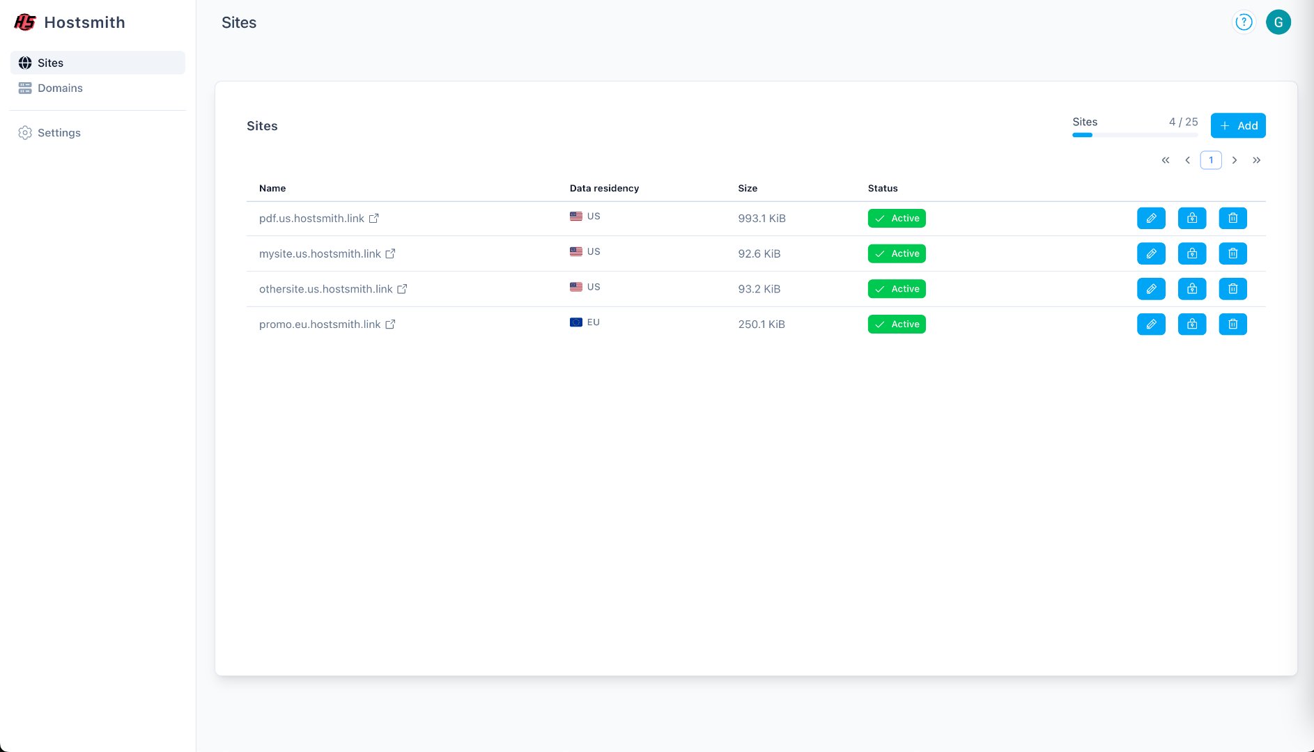 Hostsmith screenshot