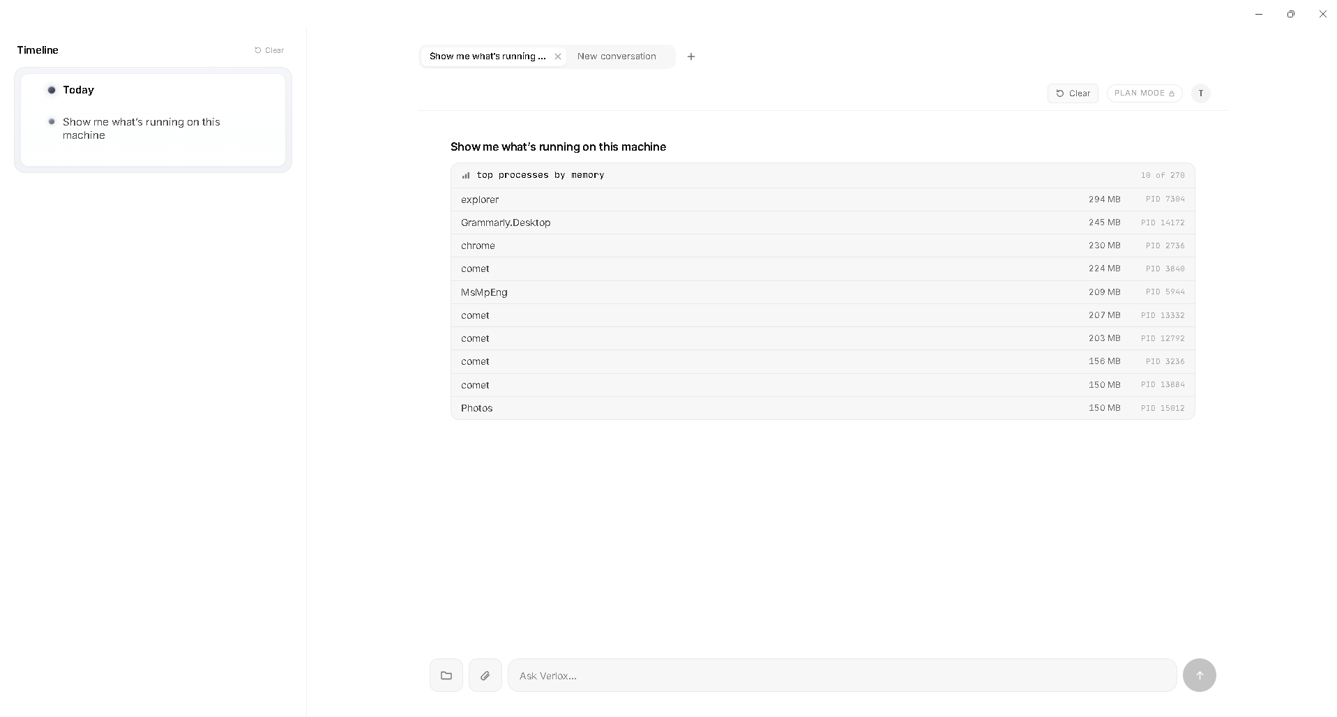Verlox screenshot