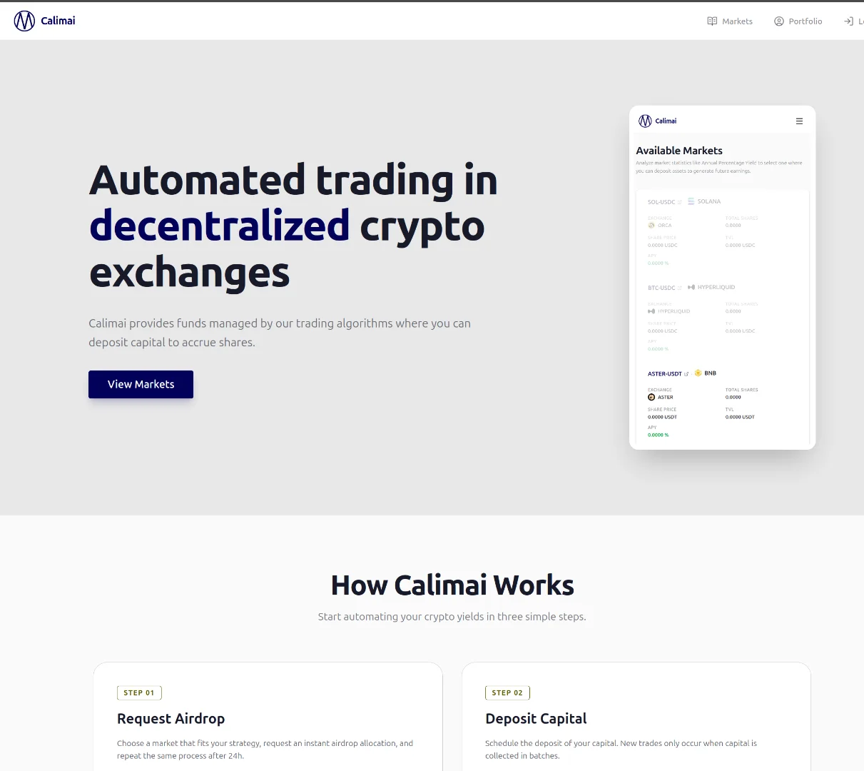Calimai screenshot
