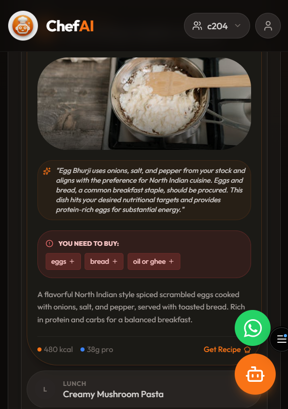 Chef AI screenshot