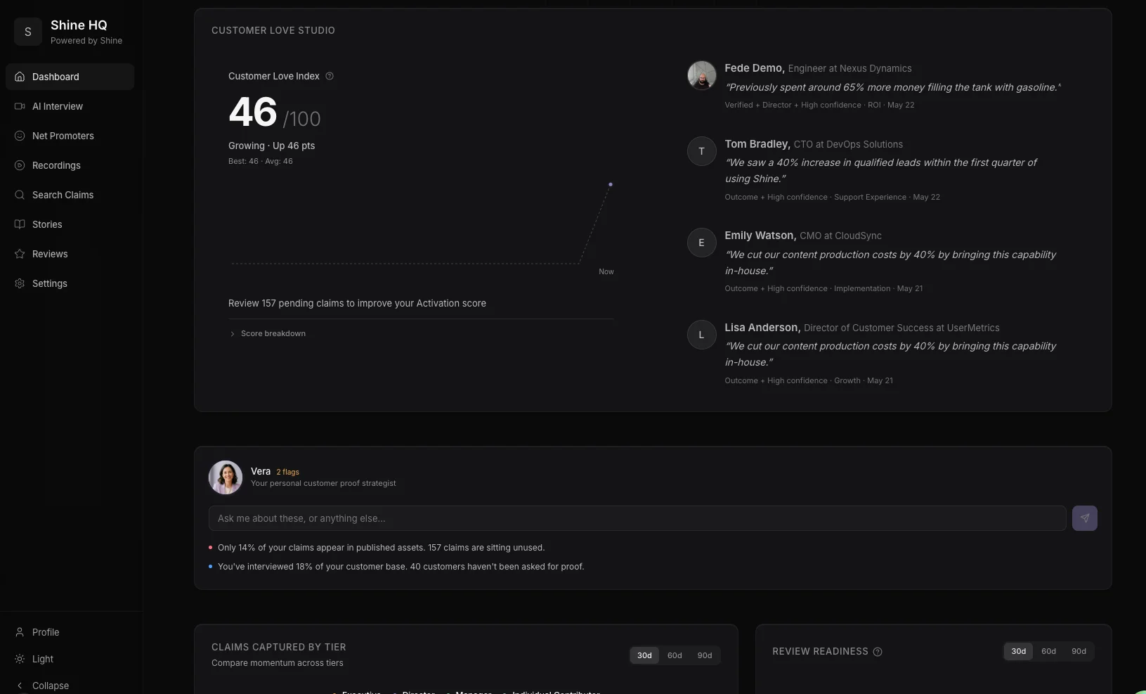 Shine screenshot