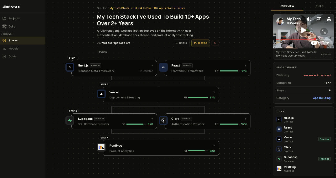 ArcStax screenshot