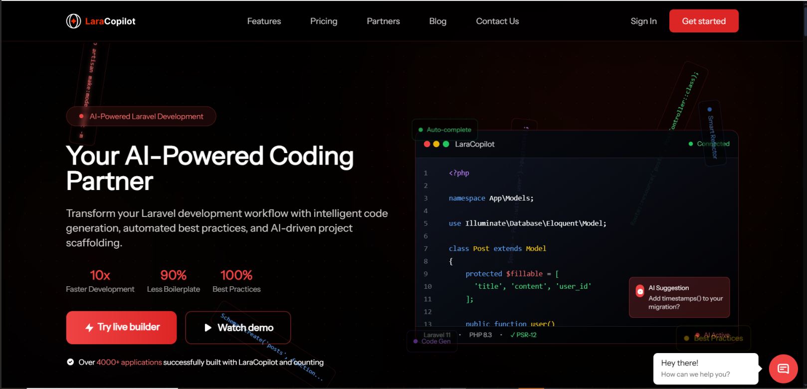 Laracopilot screenshot