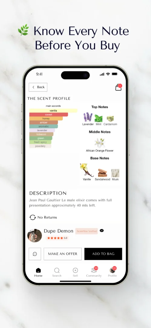 Scentfine screenshot
