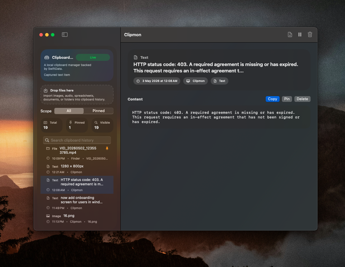 Clipmon screenshot