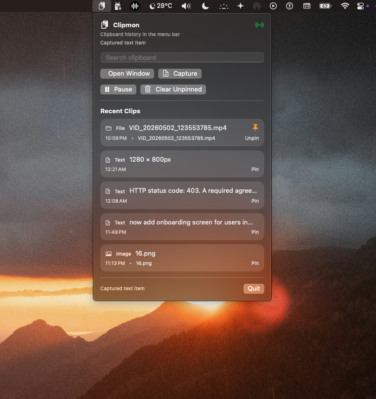 Clipmon screenshot