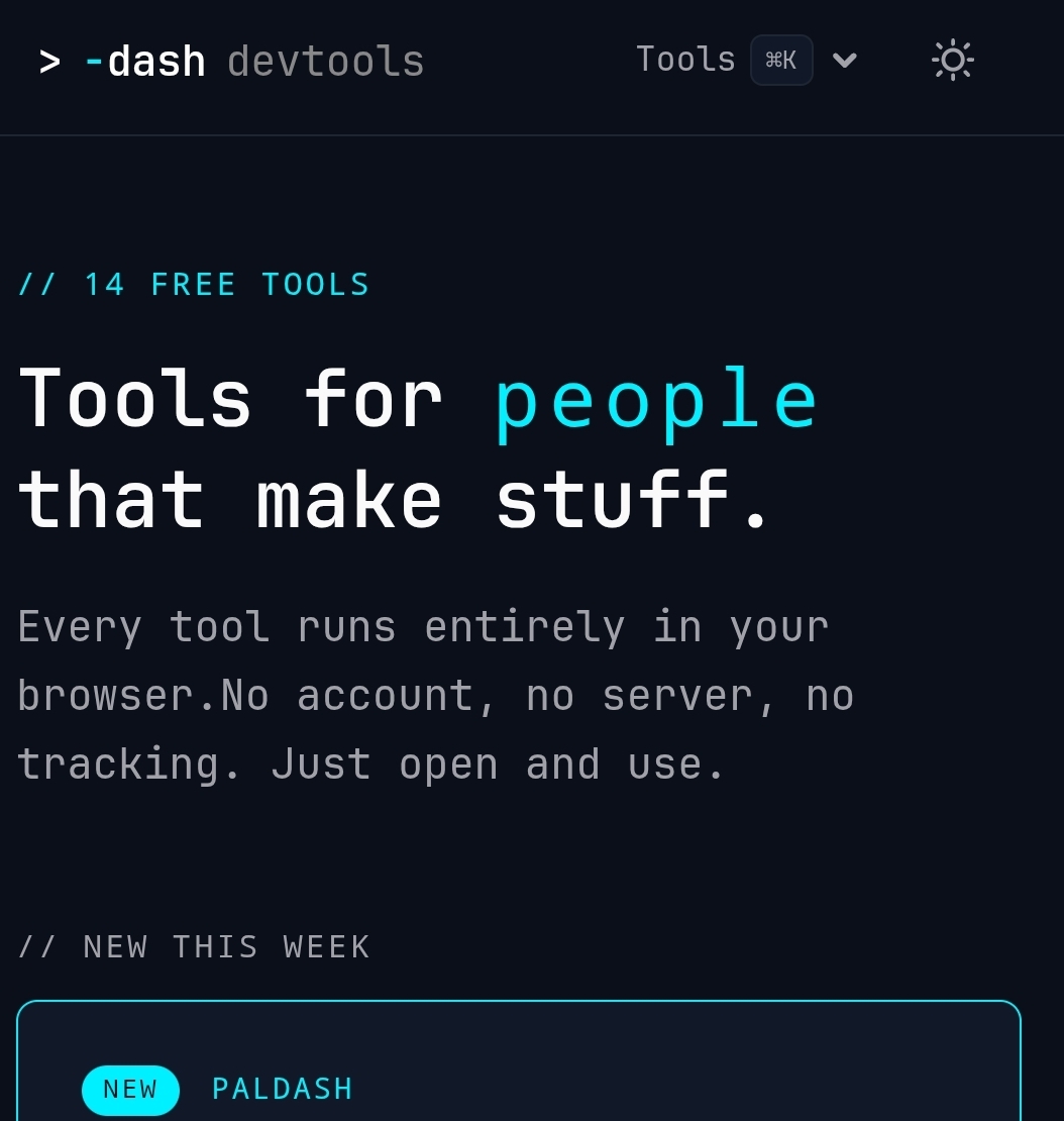 Dash devtools screenshot