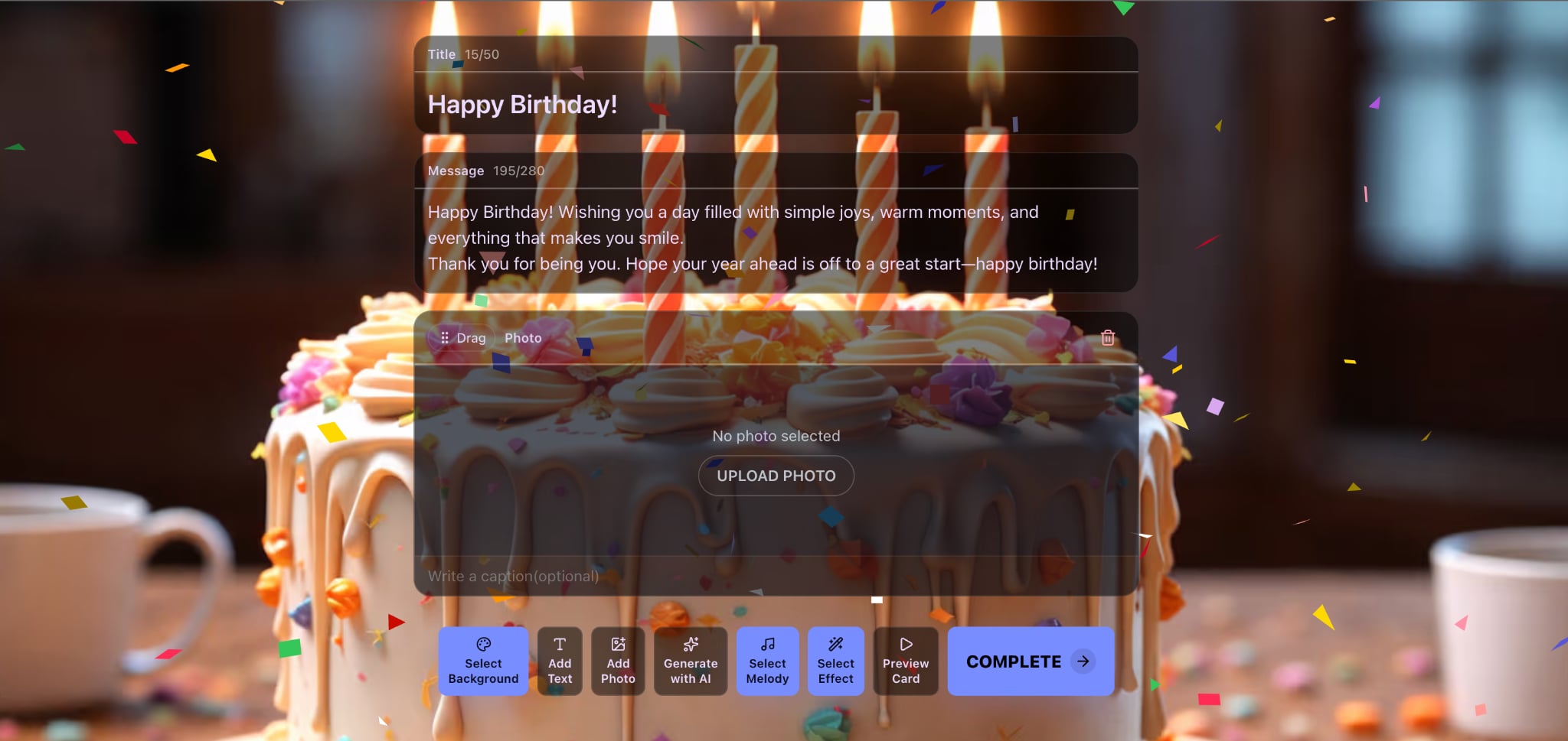 Emocia.net screenshot