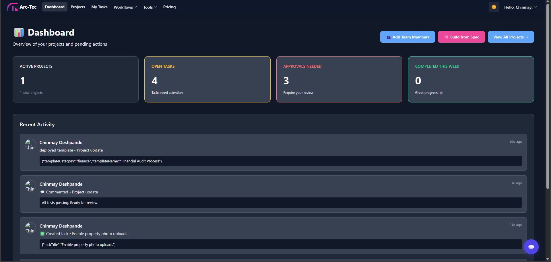 Arc-Tec screenshot