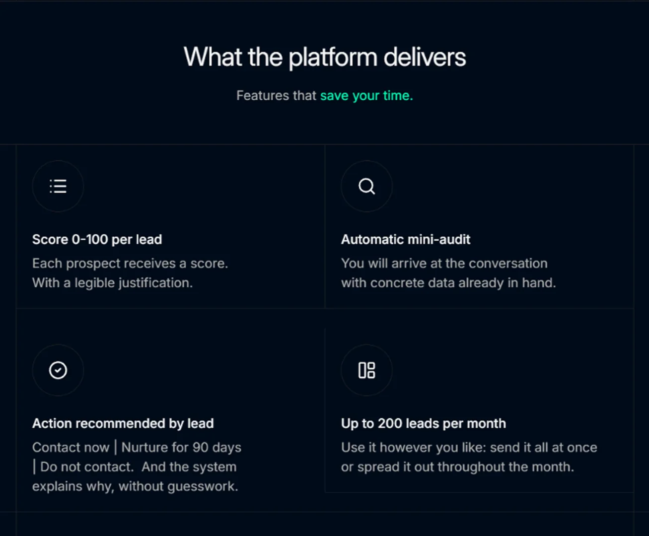 LeadScore Hub screenshot