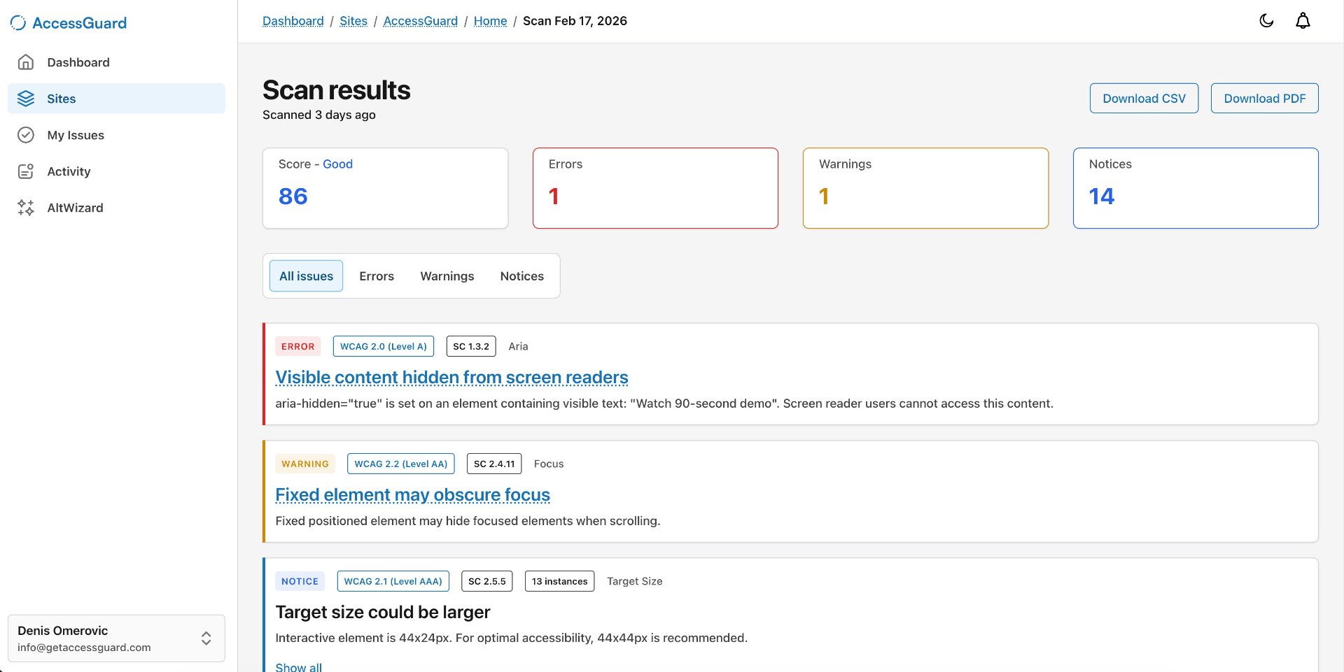 AccessGuard screenshot