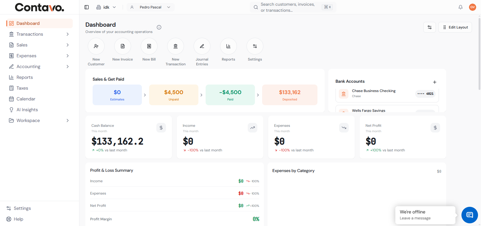 Contavo screenshot