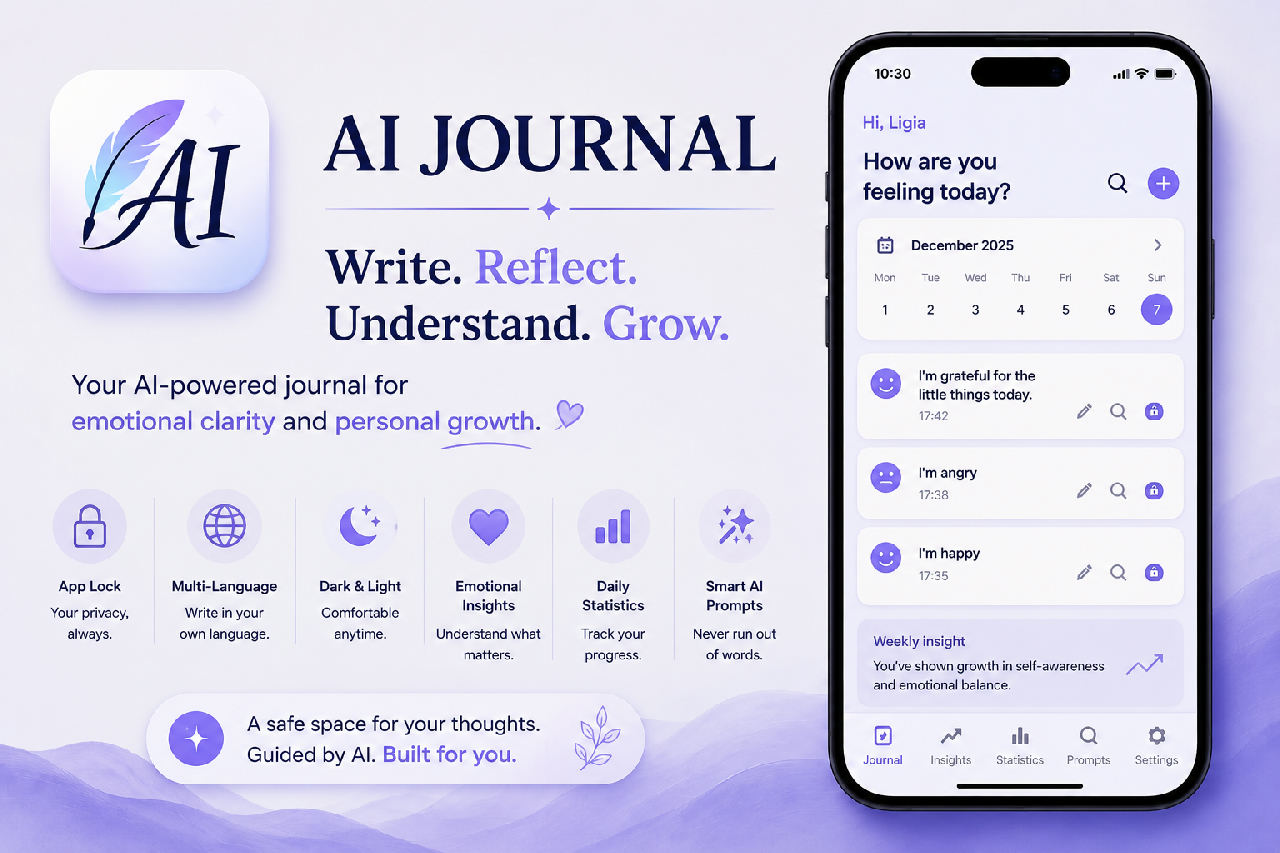 AI Journal - Quiet Lines screenshot