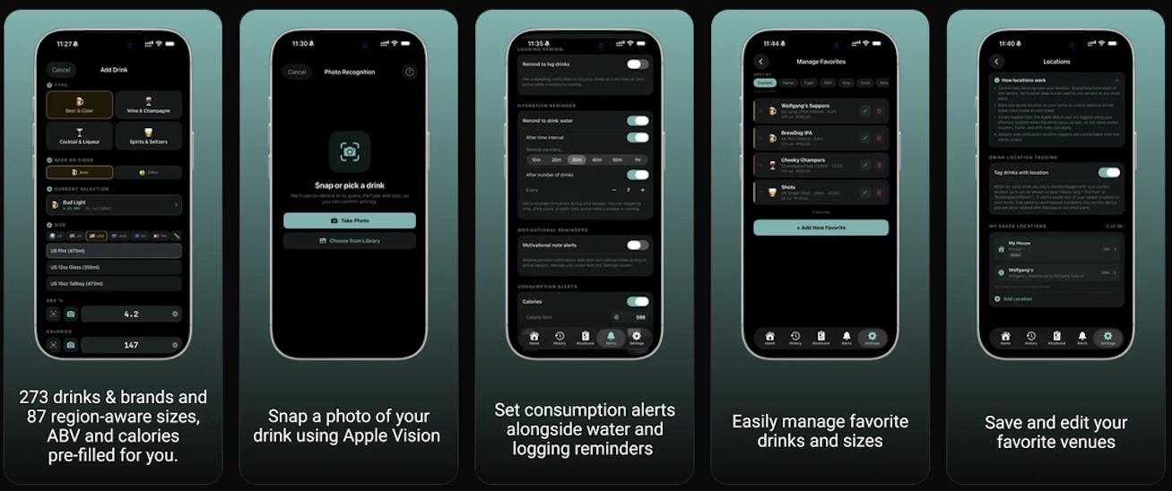 AlcoLog App screenshot
