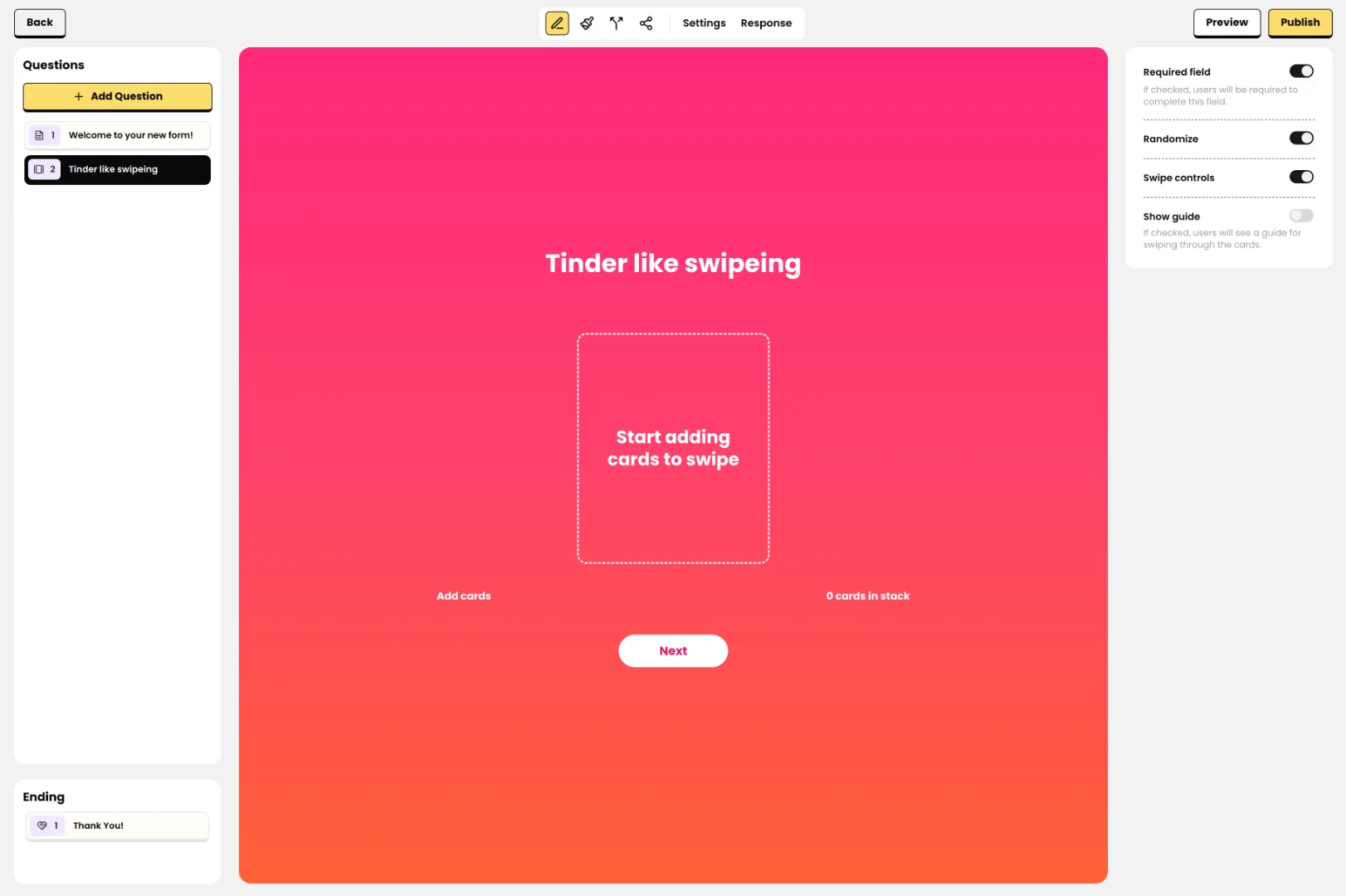 Collectform screenshot
