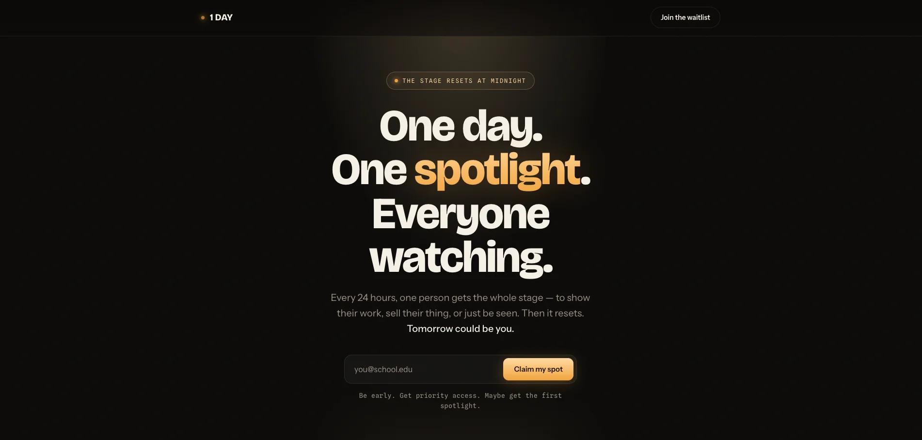 1 Day App screenshot