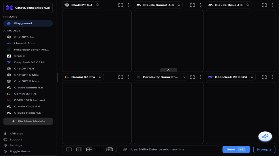 ChatComparison screenshot