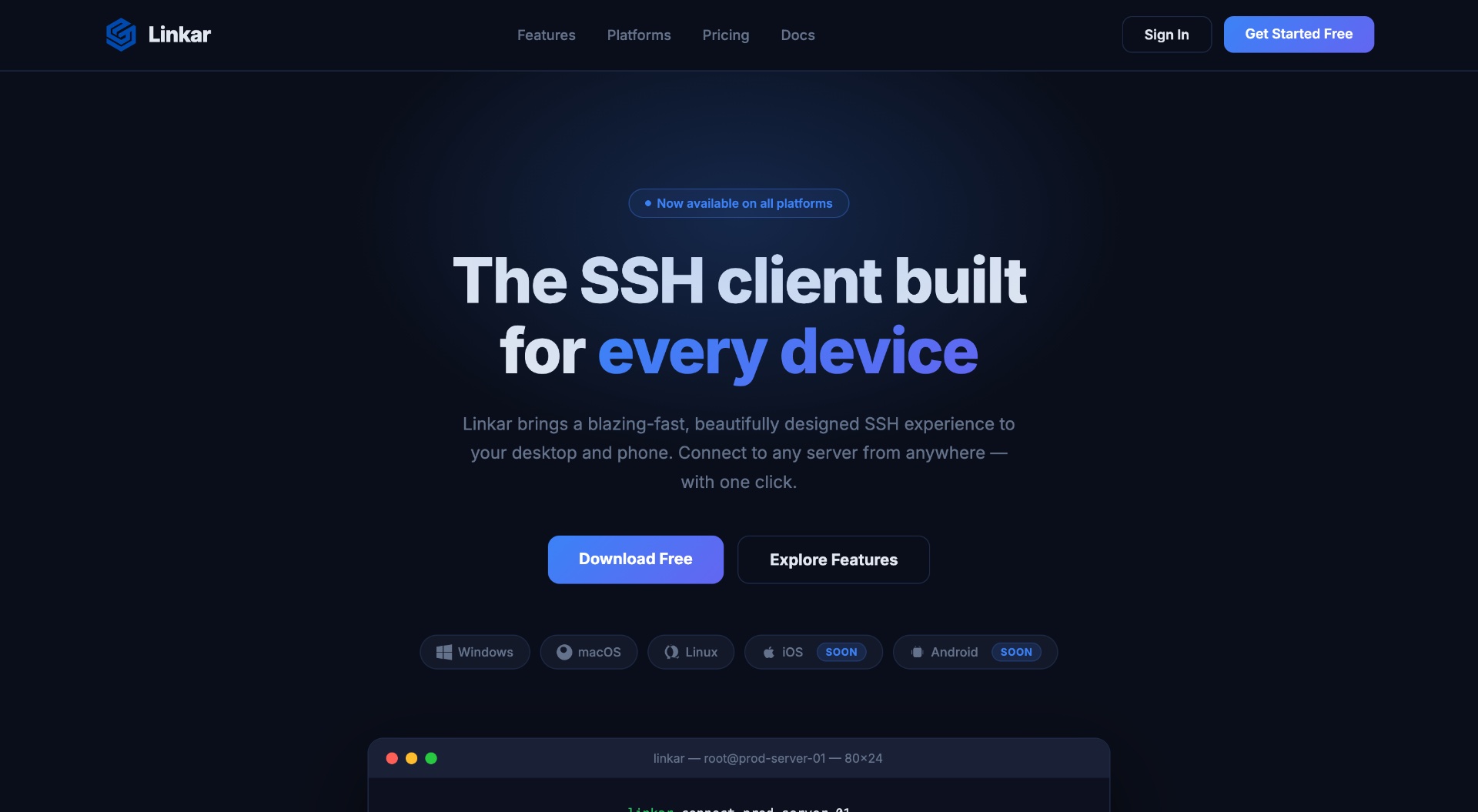 Linkar screenshot