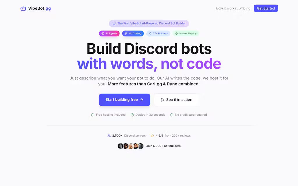 VibeBot.gg screenshot