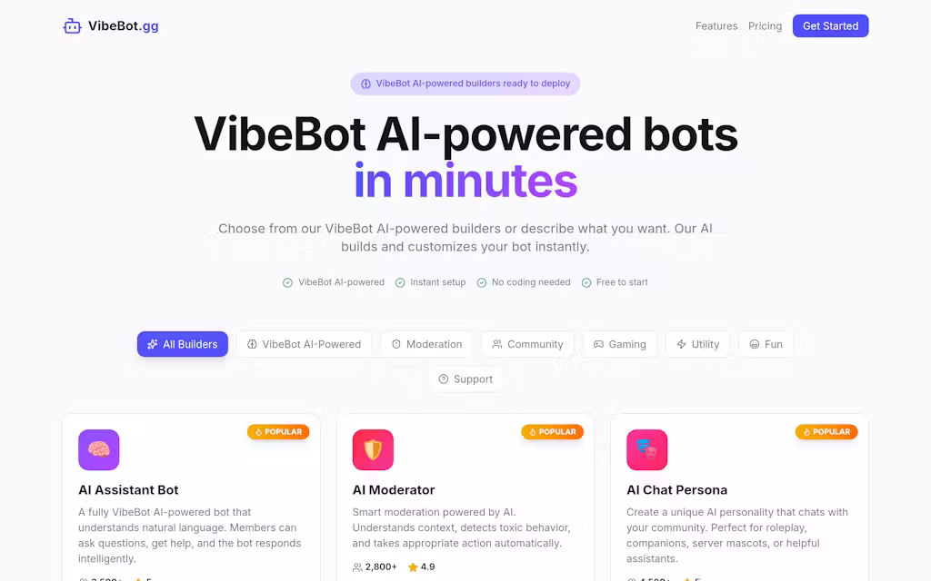 VibeBot.gg screenshot