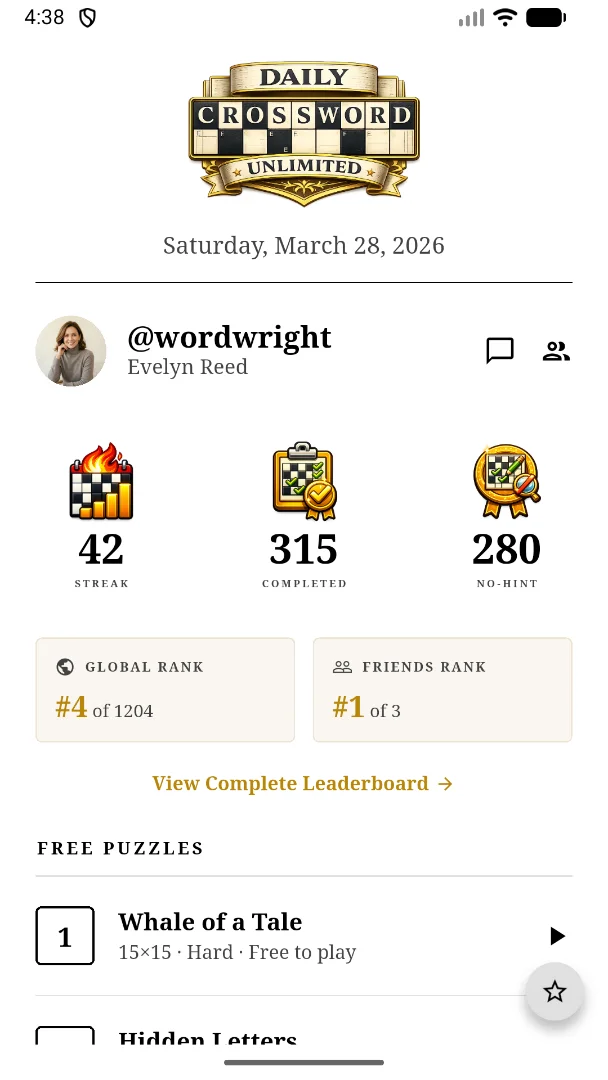 Daily Crossword Unlimited screenshot