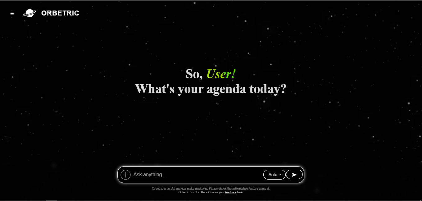 Orbetric screenshot