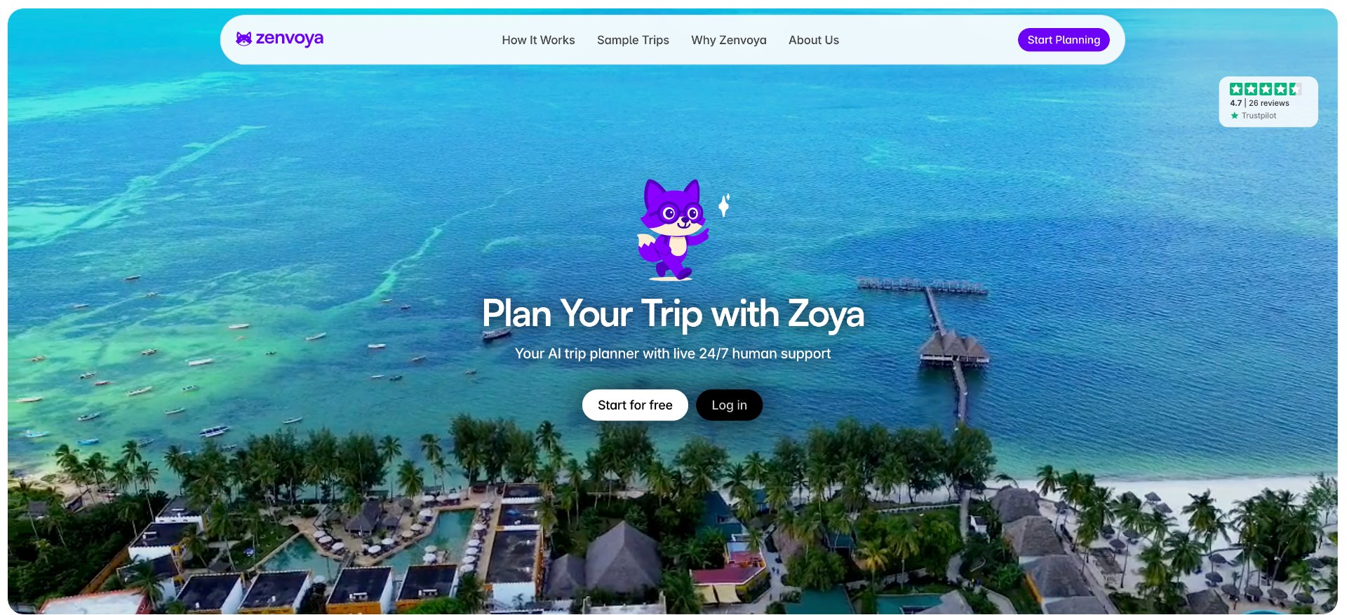 Zenvoya Inc. screenshot