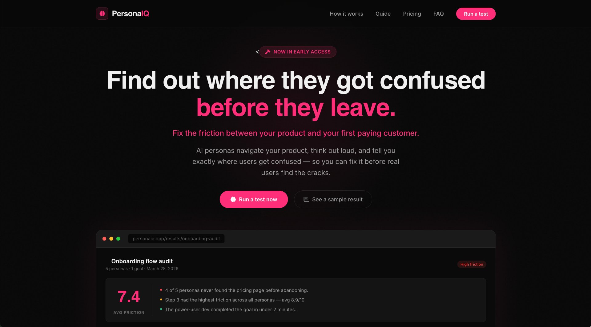 PersonaIQ screenshot
