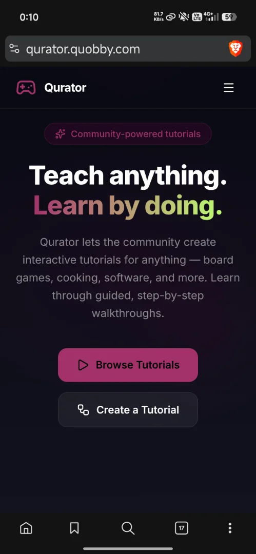 Quobby screenshot