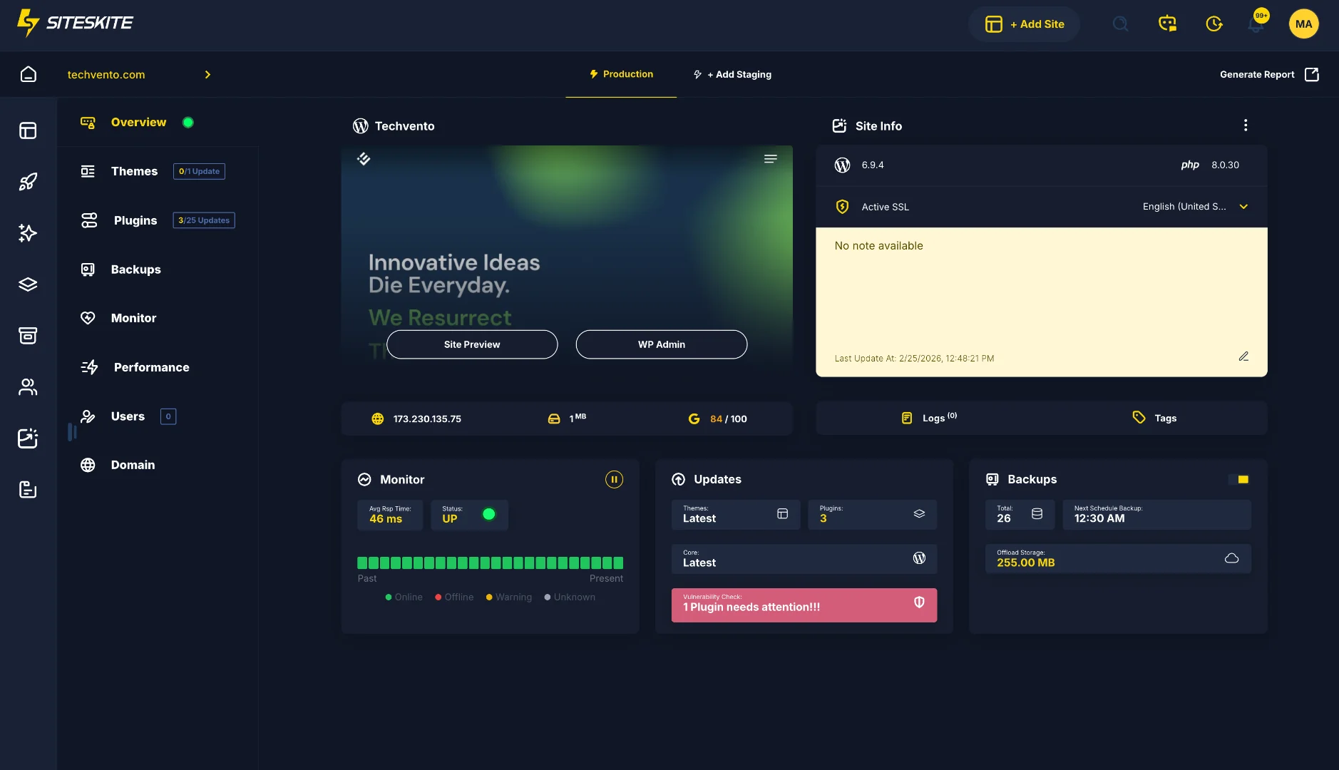 SiteSkite screenshot
