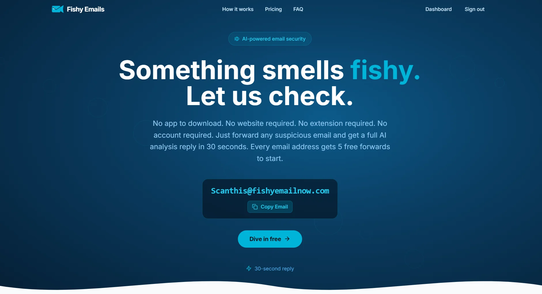 Fishy Emails screenshot