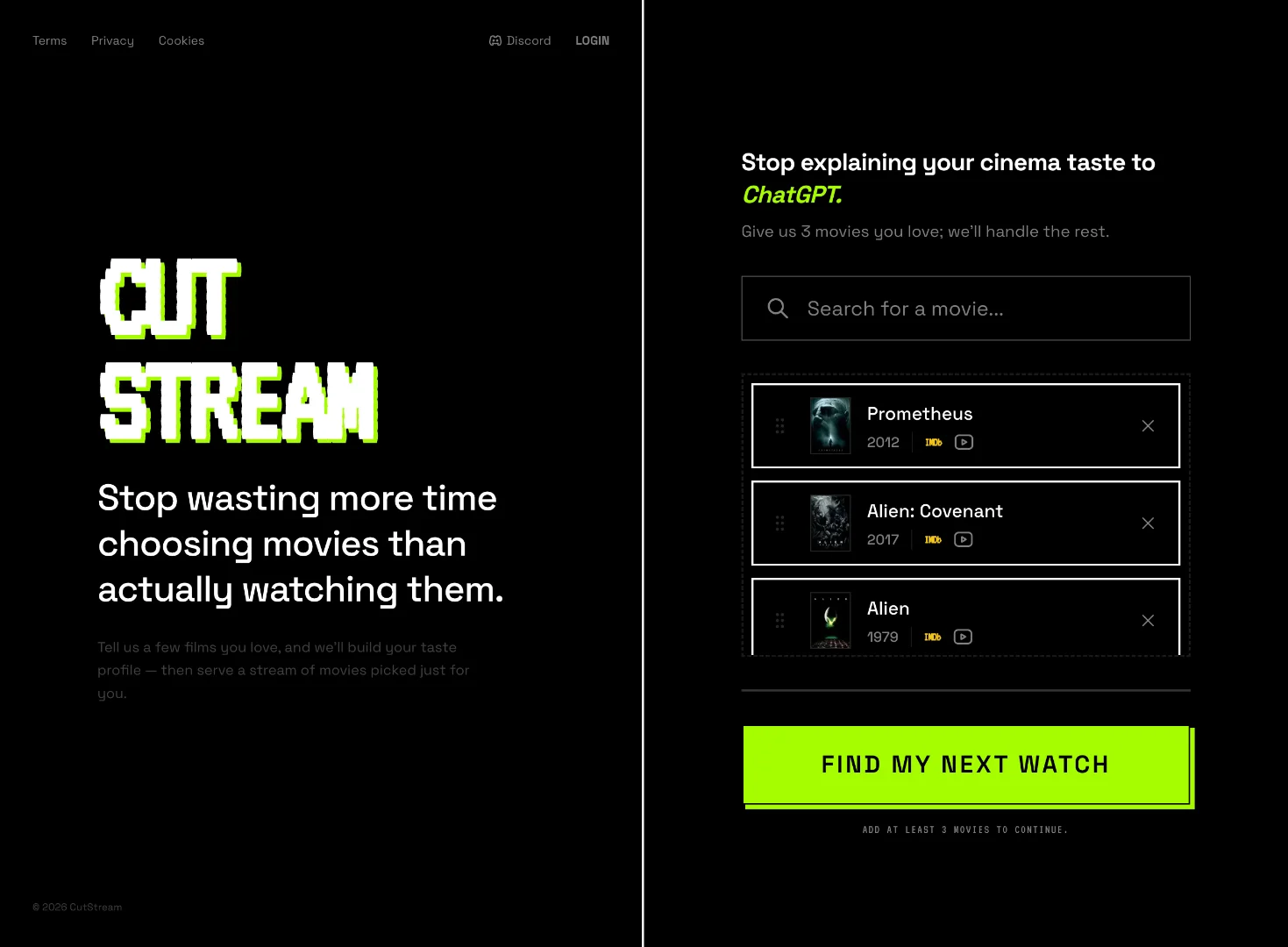 CutStream screenshot