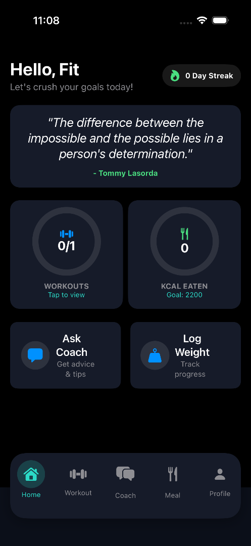 FitMentor screenshot
