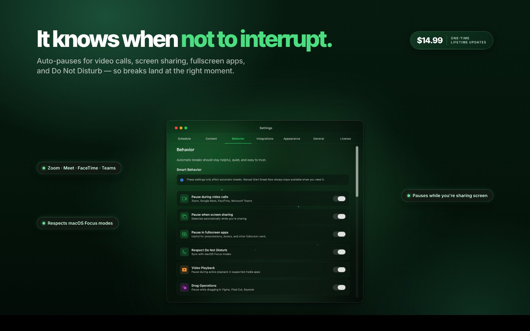 SmartPause screenshot