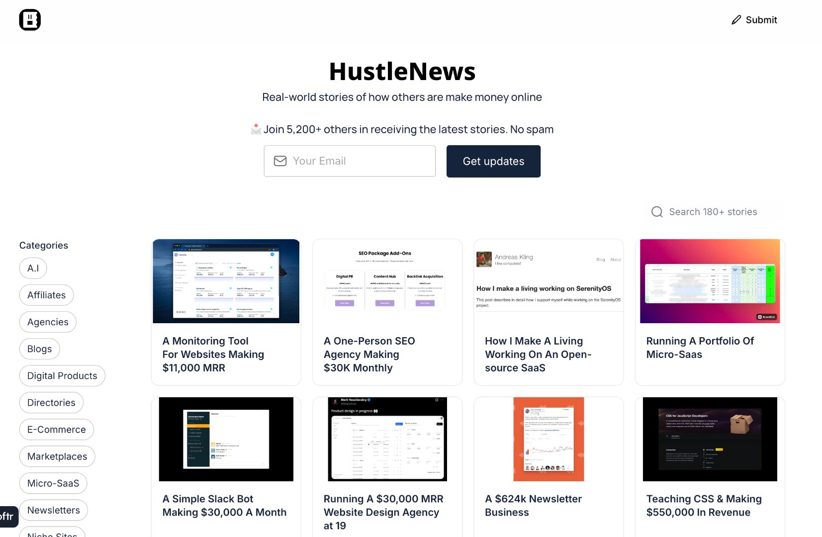 HustleNews screenshot