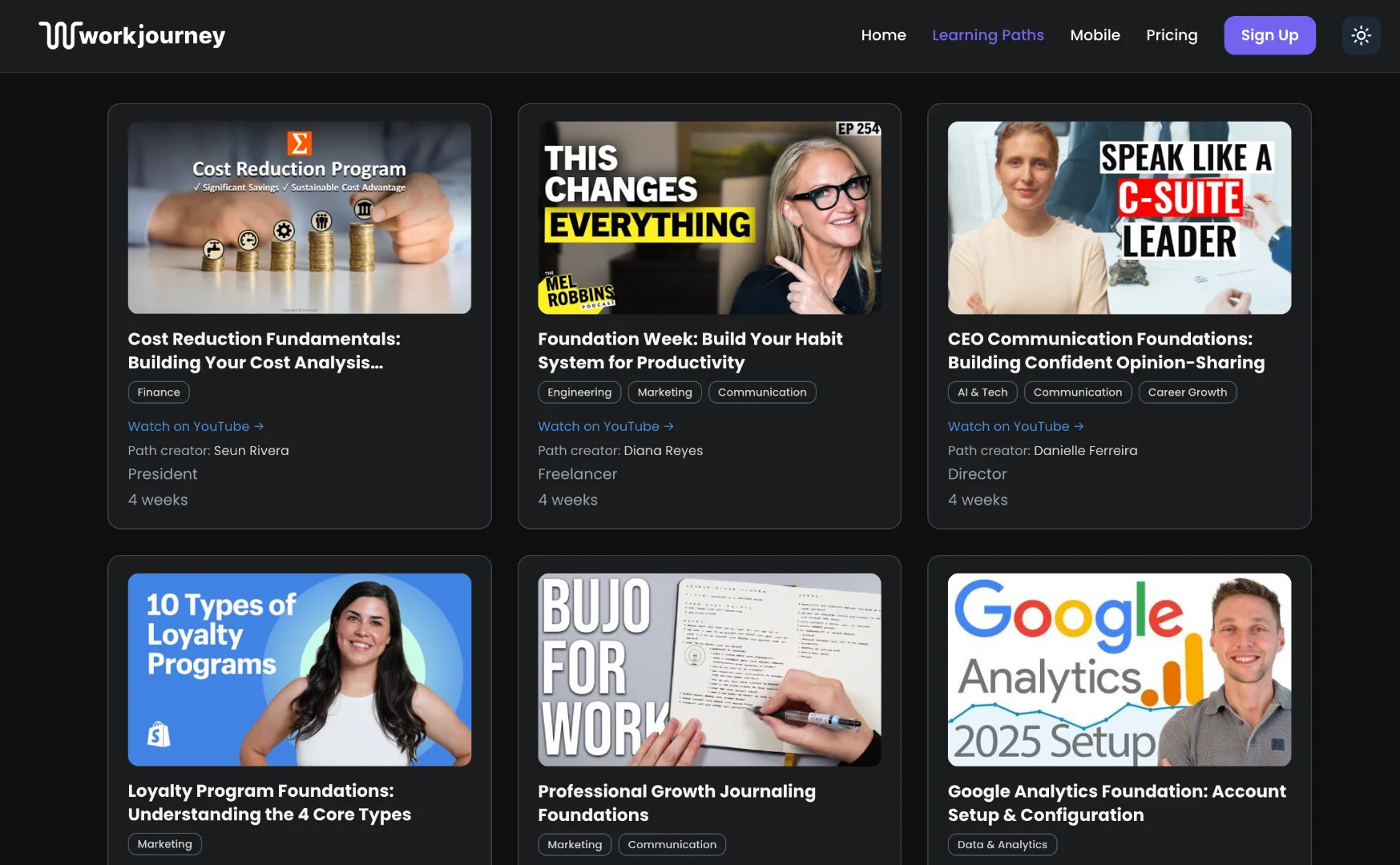WorkJourney screenshot