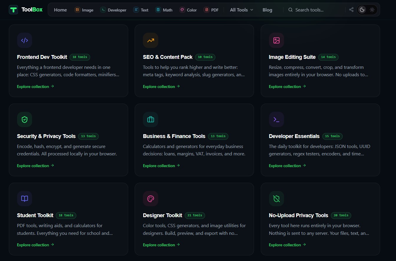 ToolBox screenshot